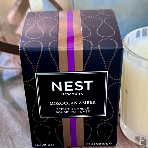 NEST NEW YORK Candle 2oz votive glass. Moroccan Amber scent. Made in USA - Picture 3 of 8